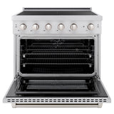 36 in. 5.2 cu. ft. Paramount Induction Range with 5 Element Cooktop and Electric Convection Oven - (SINRS36) -