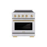 Autograph Edition 30 in. 4.2 cu. ft. Paramount Induction Range with 4 Element Cooktop and Electric Convection Oven - (SINRSZ30CB) -