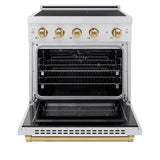 Autograph Edition 30 in. 4.2 cu. ft. Paramount Induction Range with 4 Element Cooktop and Electric Convection Oven - (SINRSZ30CB) -