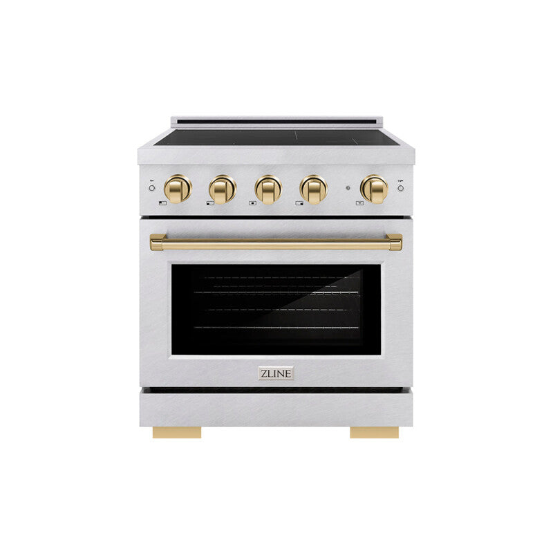 Autograph Edition 30 in. 4.2 cu. ft. Paramount Induction Range with 4 Element Cooktop and Electric Convection Oven - (SINRSZ30G) -