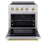 Autograph Edition 30 in. 4.2 cu. ft. Paramount Induction Range with 4 Element Cooktop and Electric Convection Oven - (SINRSZ30G) -