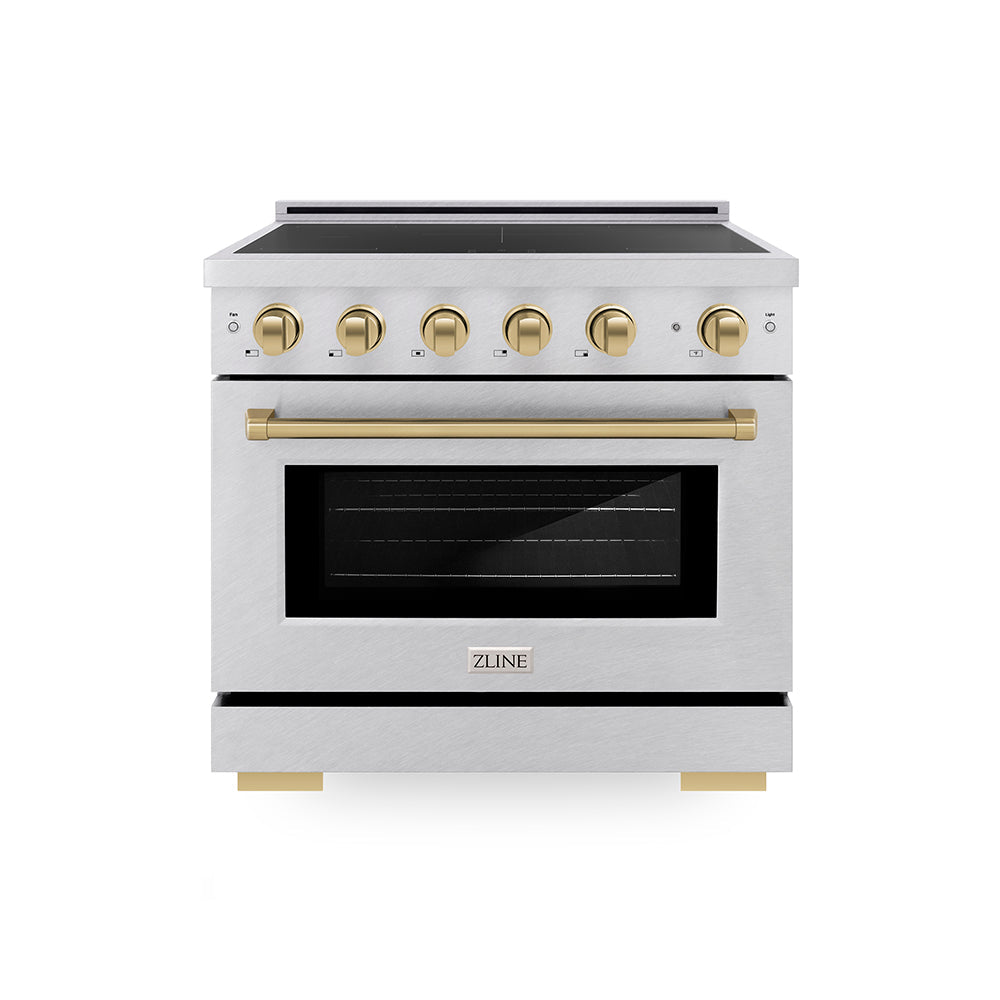 Autograph Edition 36 in. 5.2 cu. ft. Paramount Induction Range with 5 Element Cooktop and Electric Convection Oven - (SINRSZ36CB) -