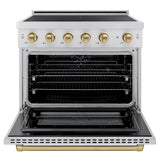 Autograph Edition 36 in. 5.2 cu. ft. Paramount Induction Range with 5 Element Cooktop and Electric Convection Oven - (SINRSZ36CB) -