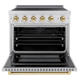 Autograph Edition 36 in. 5.2 cu. ft. Paramount Induction Range with 5 Element Cooktop and Electric Convection Oven - (SINRSZ36G) -