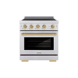 Autograph Edition 30 in. 4.2 cu. ft. Paramount Induction Range with 4 Element Cooktop and Electric Convection Oven - (SINRZ30CB) -
