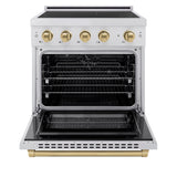 Autograph Edition 30 in. 4.2 cu. ft. Paramount Induction Range with 4 Element Cooktop and Electric Convection Oven - (SINRZ30CB) -