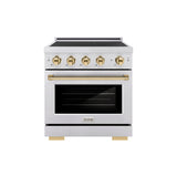 Autograph Edition 30 in. 4.2 cu. ft. Paramount Induction Range with 4 Element Cooktop and Electric Convection Oven - (SINRZ30G) -