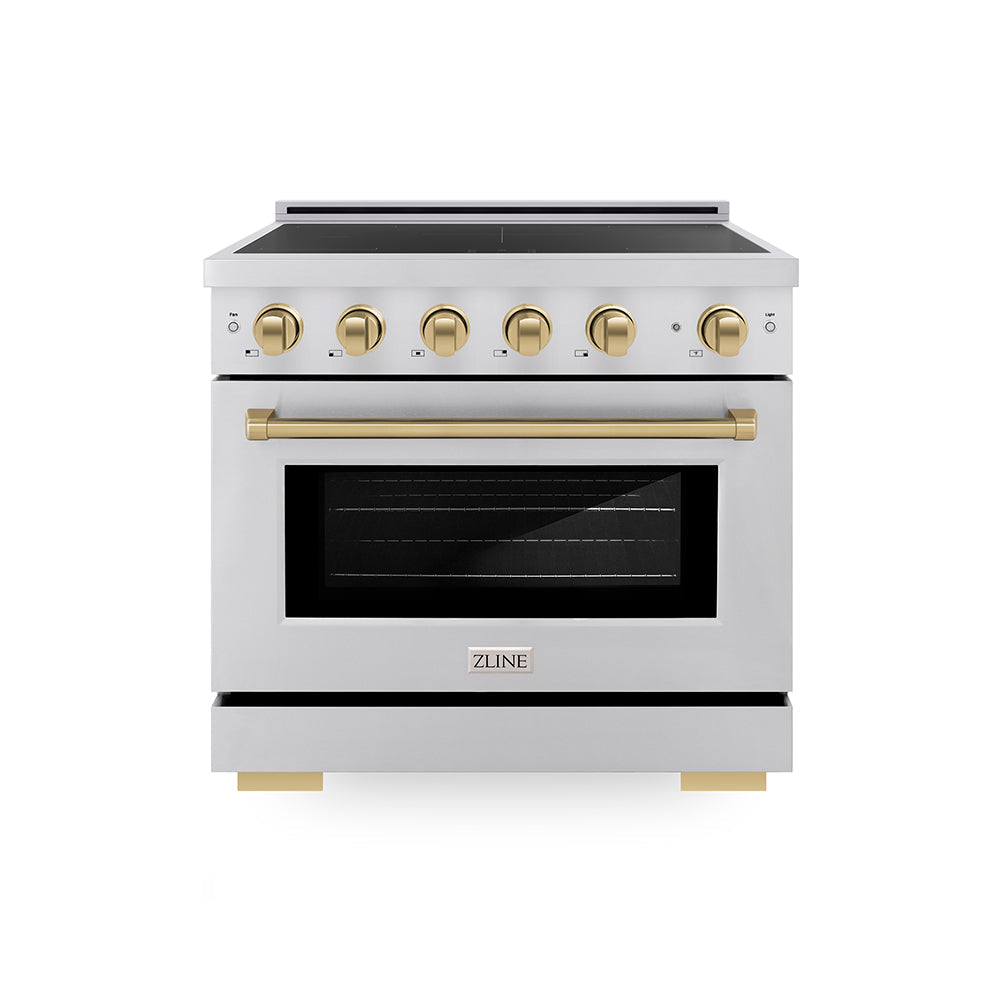 Autograph Edition 36 in. 5.2 cu. ft. Paramount Induction Range with 5 Element Cooktop and Electric Convection Oven - (SINRZ36CB) -