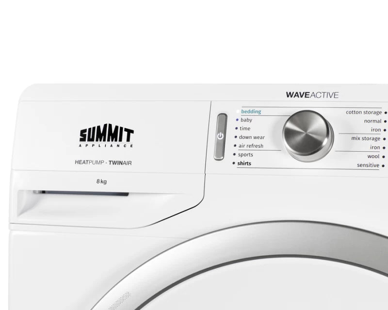 24" Wide 208-240v Heat Pump Dryer - (SLD242W) - SUMMIT