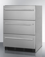 24" Wide 3-Drawer All-Refrigerator, ADA Compliant - (SP6DBSSTB7ADA)