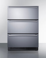 24" Wide Built-In 3-Drawer All-Refrigerator - (SP6DS3D)
