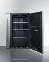Shallow Depth 24" Wide Outdoor Built-in All-refrigerator With Slide-out Storage Compartment - (SPR196OS24)