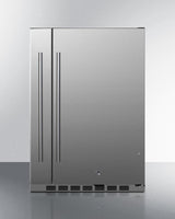 Shallow Depth 24" Wide Outdoor Built-in All-refrigerator With Slide-out Storage Compartment - (SPR196OS24)