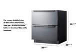 27" Wide 2-drawer All-refrigerator, ADA Compliant - (SPR275OS2DADA)