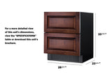 27" Wide 2-drawer All-refrigerator (panels Not Included - (SPR275OS2DPNR)