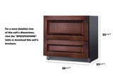 36" Wide 2-Drawer All-Refrigerator (Panels Not Included) - (SPR36332DPNR)