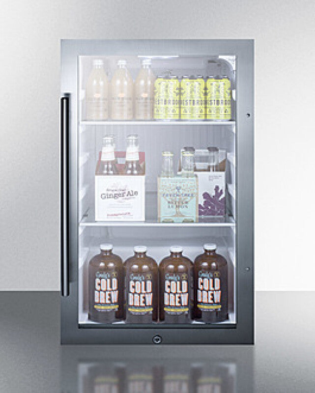 Shallow Depth Indoor/outdoor Beverage Cooler, ADA Compliant - (SPR489OSADA)