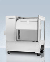 Stainless Steel Cart With Portable Refrigerator/freezer - (SPRF36CART)