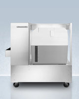 Stainless Steel Cart With Portable Refrigerator/freezer - (SPRF36CART)