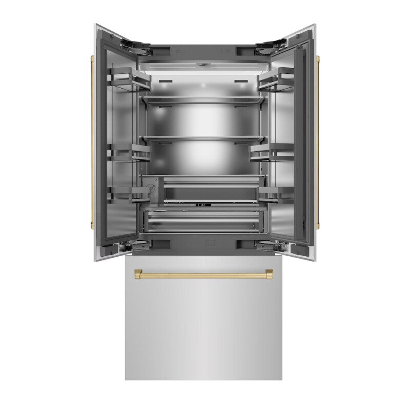 Autograph Edition 36 in. 19.6 cu. ft. French Door Built-In Bottom Freezer Refrigerator with Water Dispenser and Ice Maker - (SRBIVZ30436CB) -