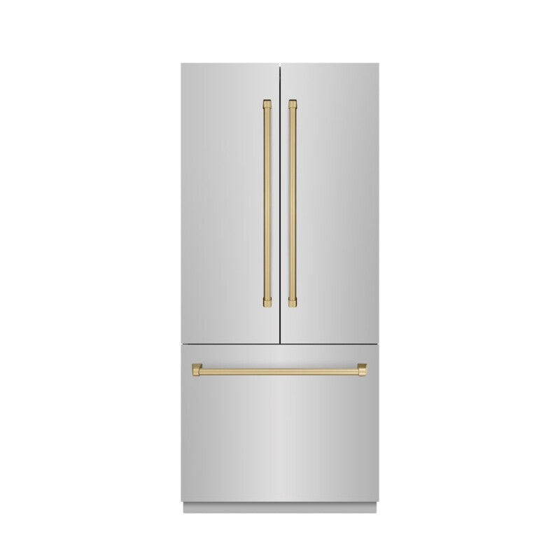 Autograph Edition 36 in. 19.6 cu. ft. French Door Built-In Bottom Freezer Refrigerator with Water Dispenser and Ice Maker - (SRBIVZ30436CB) -