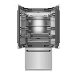 Autograph Edition 36 in. 19.6 cu. ft. French Door Built-In Bottom Freezer Refrigerator with Water Dispenser and Ice Maker - (SRBIVZ30436MB) -