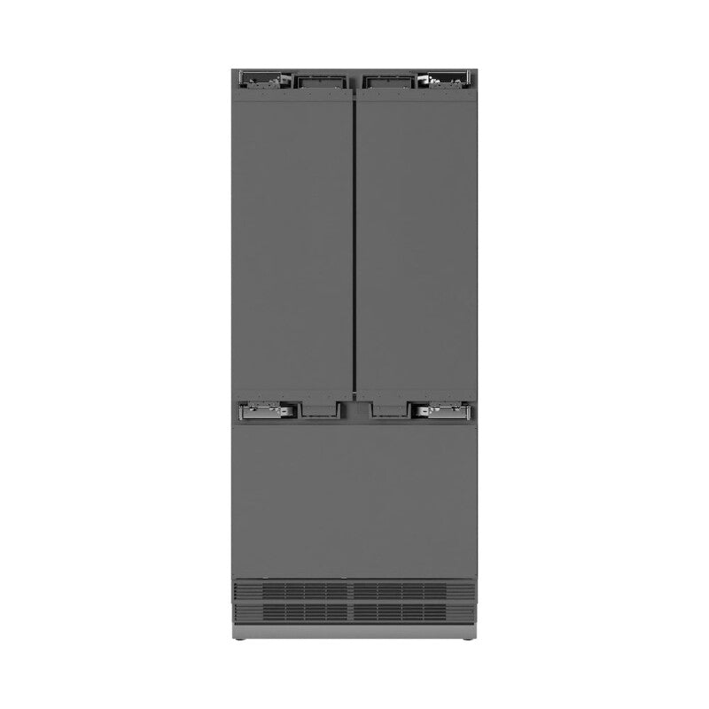 Autograph Edition 36 in. 19.6 cu. ft. Panel Ready French Door Built-In Bottom Freezer Refrigerator with Water Dispenser and Ice Maker with Stainless Steel Interior and Champagne Bronze Accents - (SRBIVZ36CB) -