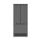 Autograph Edition 36 in. 19.6 cu. ft. Panel Ready French Door Built-In Bottom Freezer Refrigerator with Water Dispenser and Ice Maker with Stainless Steel Interior and Champagne Bronze Accents - (SRBIVZ36CB) -