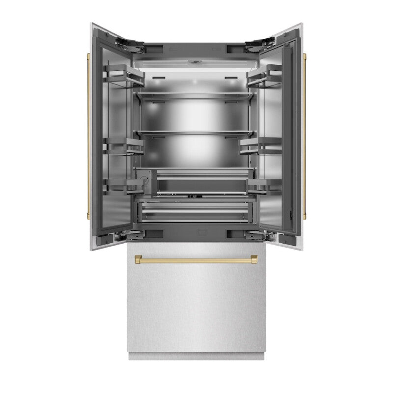 Autograph Edition 36 in. 19.6 cu. ft. French Door Built-In Bottom Freezer Refrigerator with Water Dispenser and Ice Maker - (SRBIVZSN36CB) -