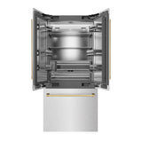 Autograph Edition 36 in. 19.6 cu. ft. French Door Built-In Bottom Freezer Refrigerator with Water Dispenser and Ice Maker - (SRBIVZSN36G) -