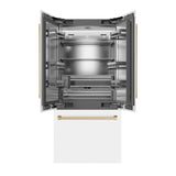 Autograph Edition 36 in. 19.6 cu. ft. French Door Built-In Bottom Freezer Refrigerator with Water Dispenser and Ice Maker - (SRBIVZWM36CB) -