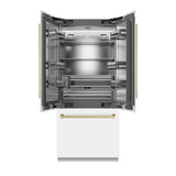 Autograph Edition 36 in. 19.6 cu. ft. French Door Built-In Bottom Freezer Refrigerator with Water Dispenser and Ice Maker - (SRBIVZWM36CB) -