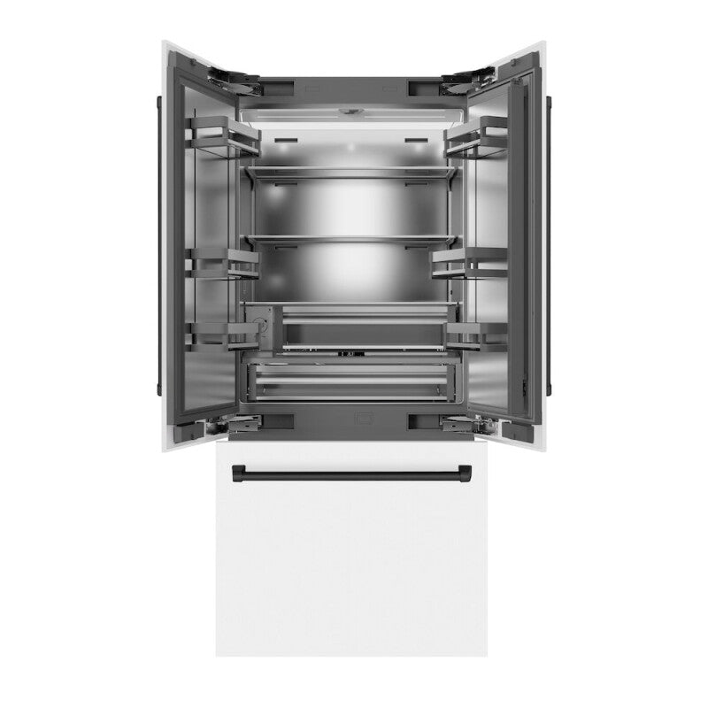 Autograph Edition 36 in. 19.6 cu. ft. French Door Built-In Bottom Freezer Refrigerator with Water Dispenser and Ice Maker - (SRBIVZWM36MB) -