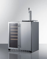30" Wide Built-in Indoor/outdoor Combination Wine Cellar/kegerator - (SWBC3041)