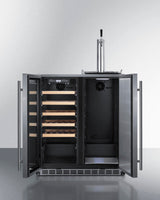 30" Wide Built-in Indoor/outdoor Combination Wine Cellar/kegerator - (SWBC3041)