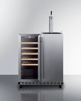 30" Wide Built-in Indoor/outdoor Combination Wine Cellar/kegerator - (SWBC3041)