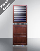 24" Wide Combination Dual-zone Wine Cellar and 2-drawer All-freezer (panels Not Included) - (SWCDAF24PNR)