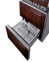 24" Wide Combination Dual-zone Wine Cellar and 2-drawer All-freezer (panels Not Included) - (SWCDAF24PNR)