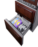 24" Wide Combination Dual-zone Wine Cellar and 2-drawer All-freezer (panels Not Included) - (SWCDAF24PNR)