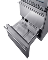 24" Wide Combination Dual-zone Wine Cellar and 2-drawer All-freezer - (SWCDAF24)