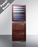 24" Wide Combination Dual-zone Wine Cellar and 2-drawer All-refrigerator (panels Not Included) - (SWCDAR24PNR)