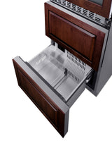 24" Wide Combination Dual-zone Wine Cellar and 2-drawer All-refrigerator (panels Not Included) - (SWCDAR24PNR)