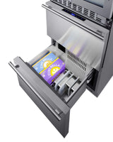 24" Wide Combination Dual-zone Wine Cellar and 2-drawer Refrigerator-freezer - (SWCDRF24)