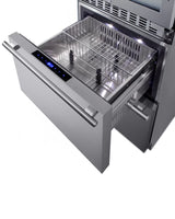 24" Wide Combination Dual-zone Wine Cellar and 2-drawer Refrigerator-freezer - (SWCDRF24)