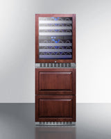 24" Wide Combination Dual-zone Wine Cellar and 2-drawer Refrigerator-freezer (panels Not Included) - (SWCDRF24PNR)