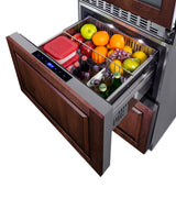 24" Wide Combination Dual-zone Wine Cellar and 2-drawer Refrigerator-freezer (panels Not Included) - (SWCDRF24PNR)