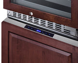 24" Wide Combination Dual-zone Wine Cellar and 2-drawer Refrigerator-freezer (panels Not Included) - (SWCDRF24PNR)