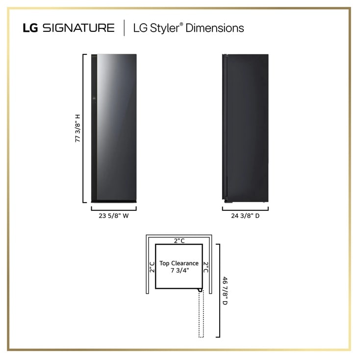 LG SIGNATURE SC5GQR8GA Styler steam closet gallery view 2