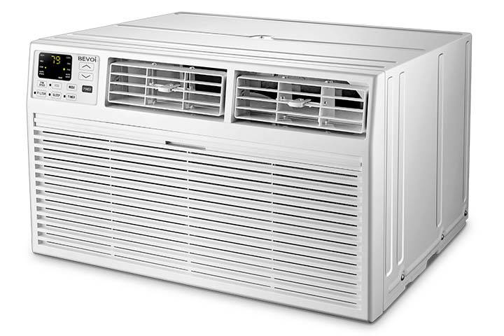 Bevoi TBEVTTW142HF 14,000 BTU Through The Wall Air Conditioner Heat and Cool 230V 20A in White