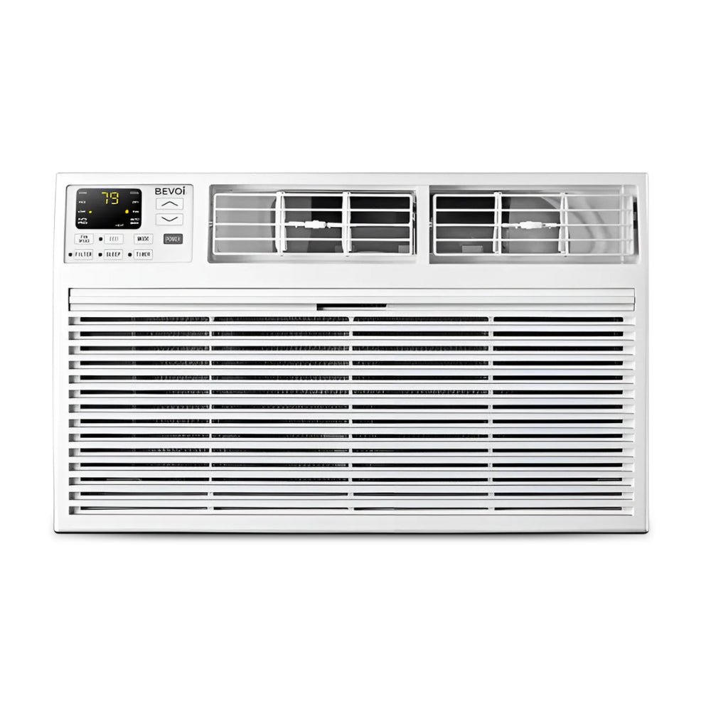 Bevoi TBEVTTW142HF 14,000 BTU Through The Wall Air Conditioner Heat and Cool 230V 20A in White